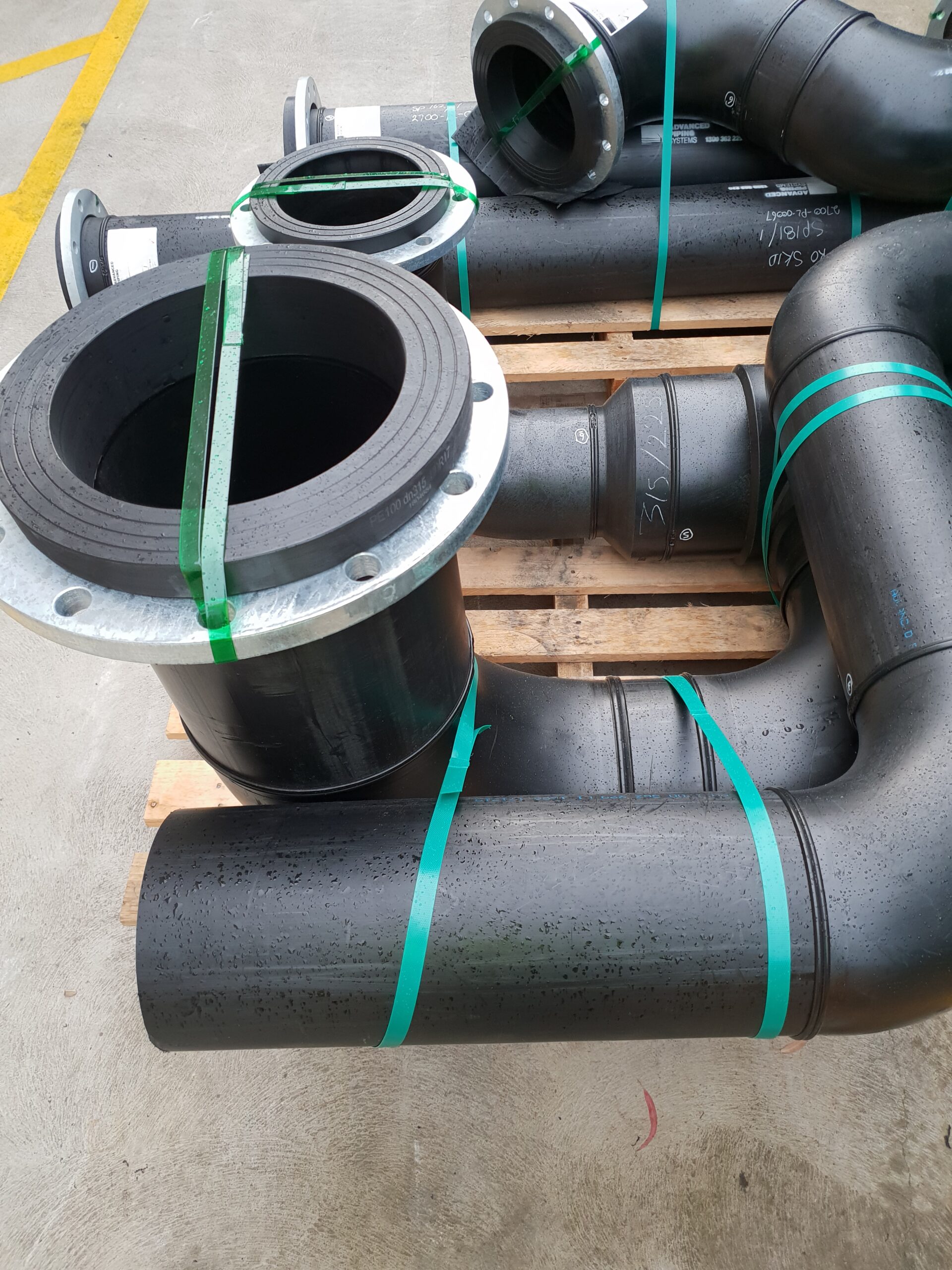 Prefabricated HDPE packaged spool