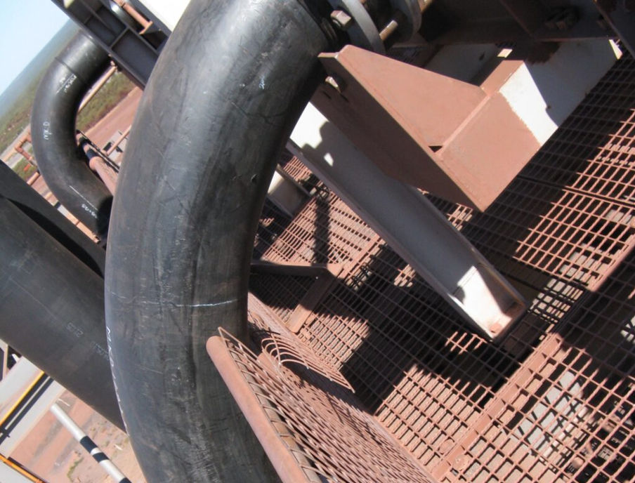 How to best replace steel bends with wear resistant HDPE